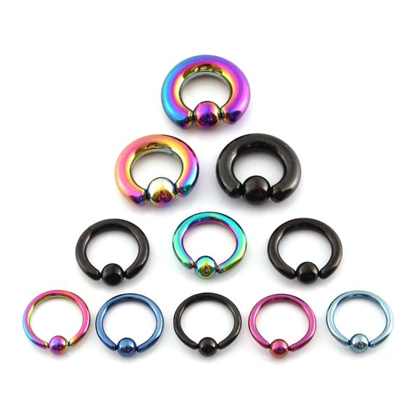 Large captive shop bead rings