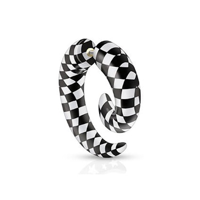 Fake spiral taper with dices