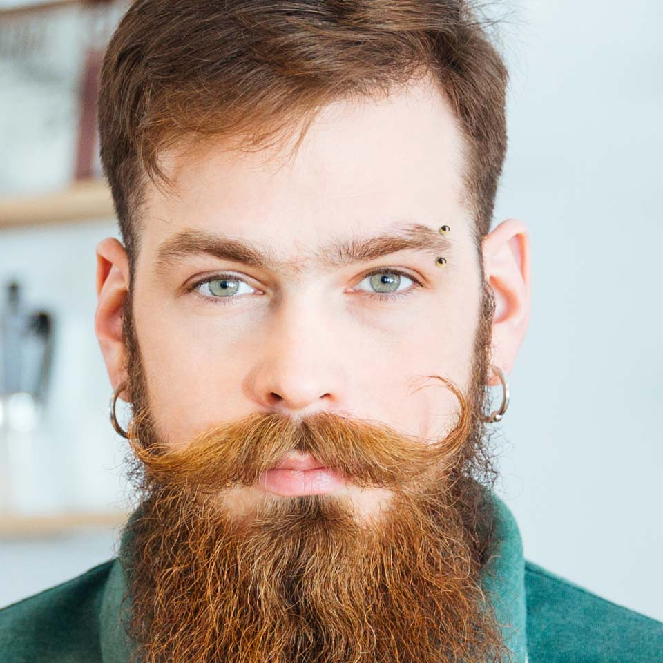 Lenktas barbell auskaras iš 14k aukso