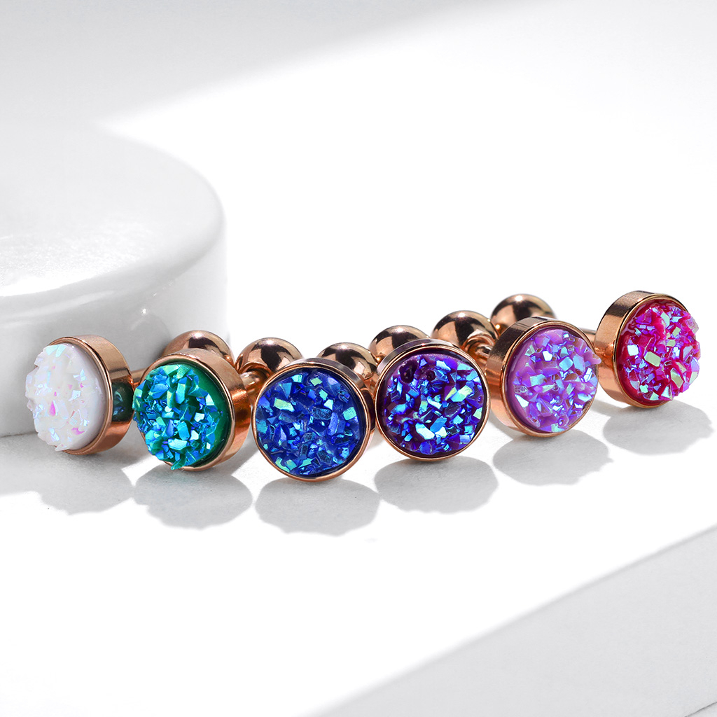 Auskaras su „druzy“ kristalu