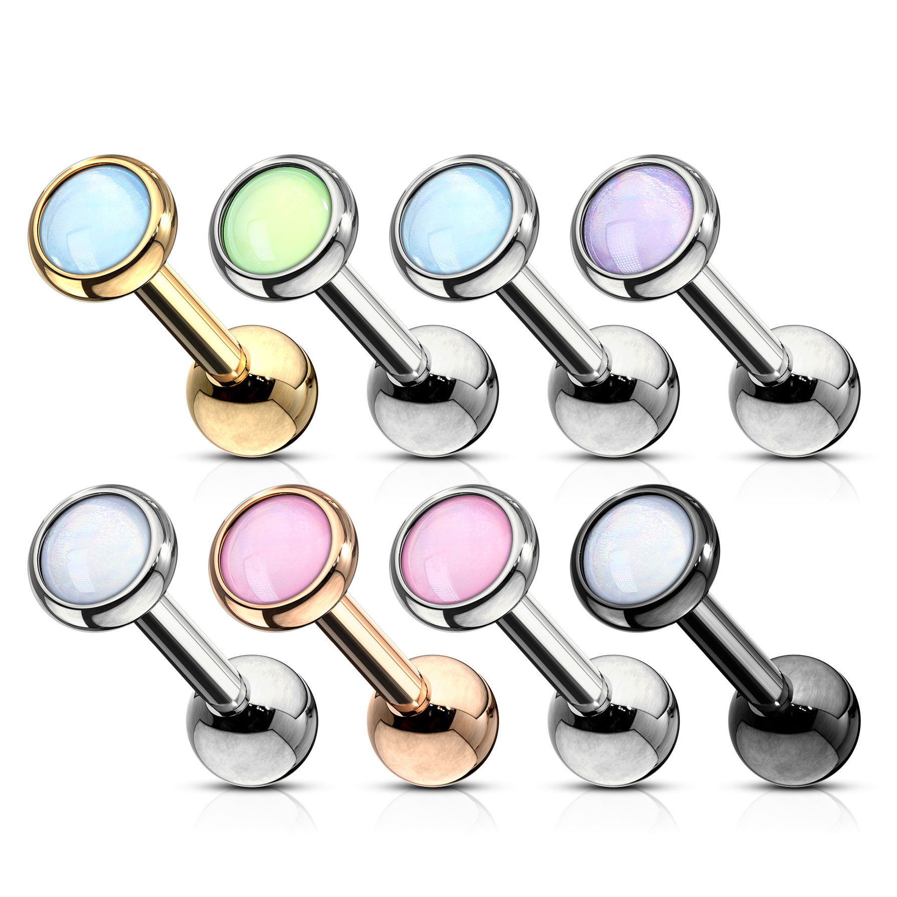 Auskaras su šviesą atspindinčiu rutuliuku