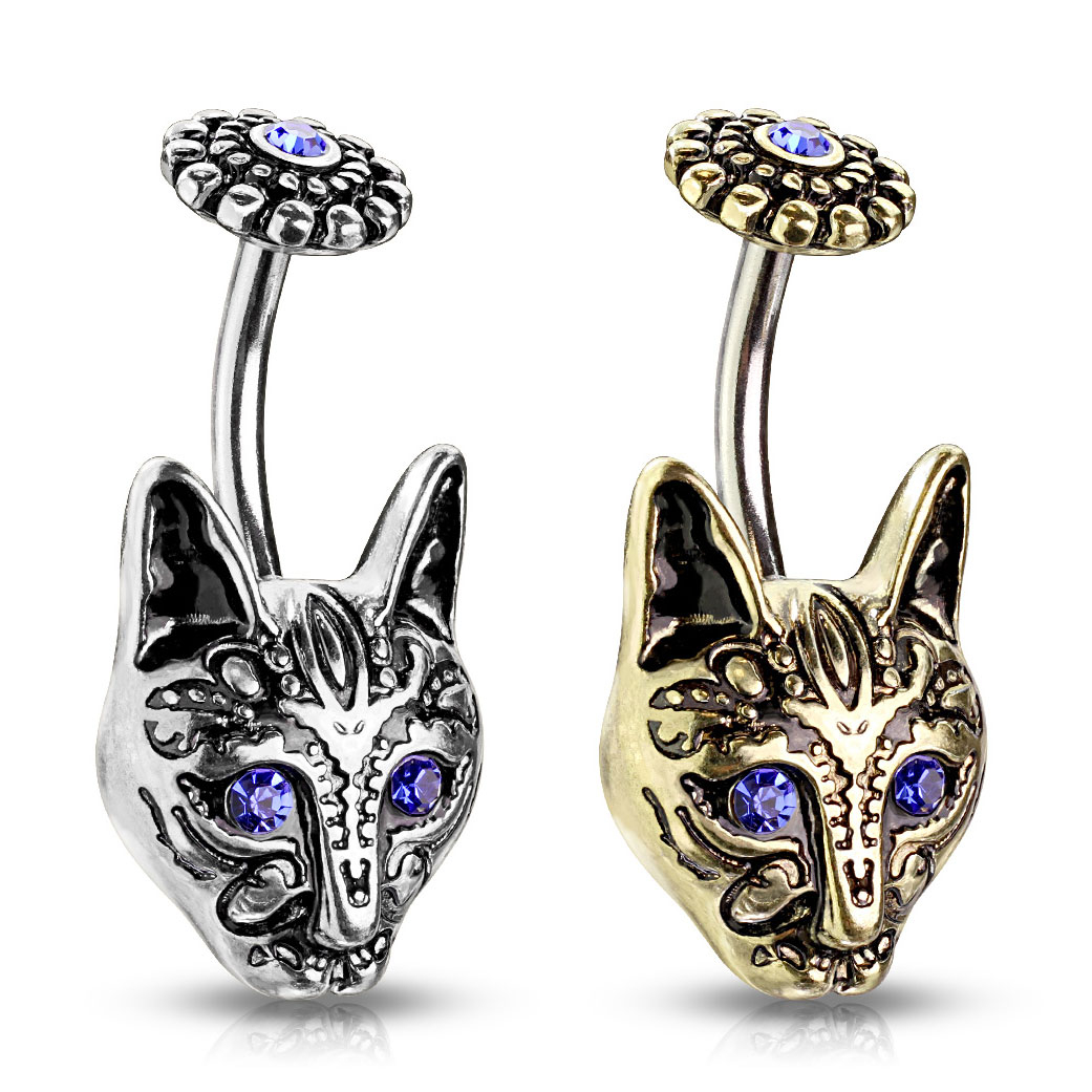 Auskaras į bambą su mėlynake kate