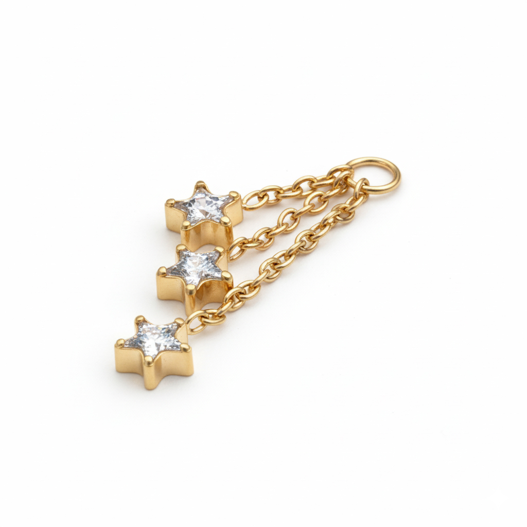 Pakabukas su trimis žvaigždutėmis