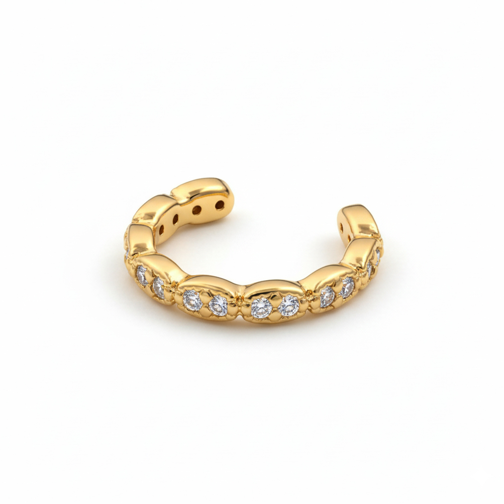 Subtilus netikras auskaras su akučių pora