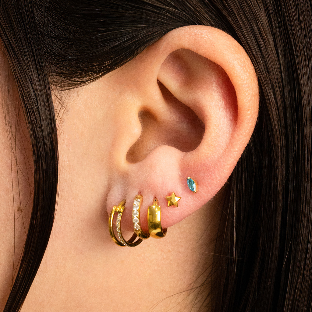 Titano labret su penkiabriaune žvaigždute