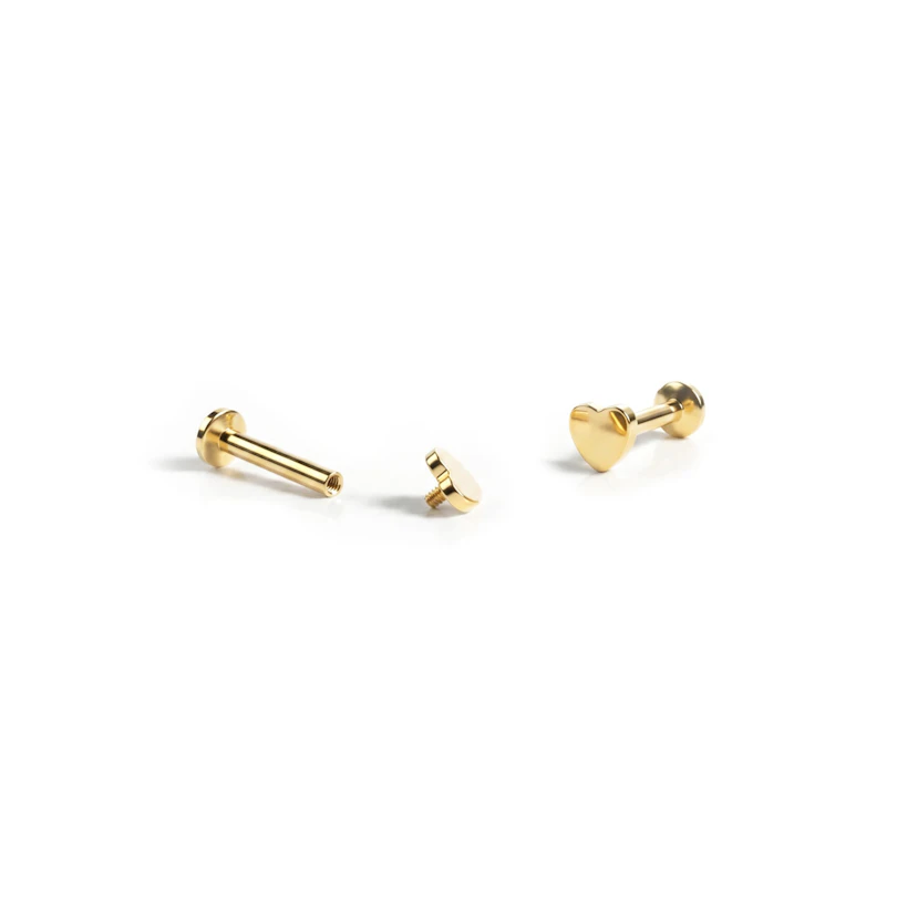 Širdelės formos labret auskaras