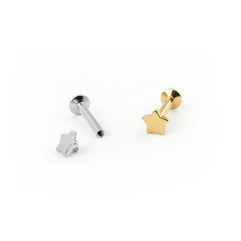 Žvaigždutės formos labret auskaras