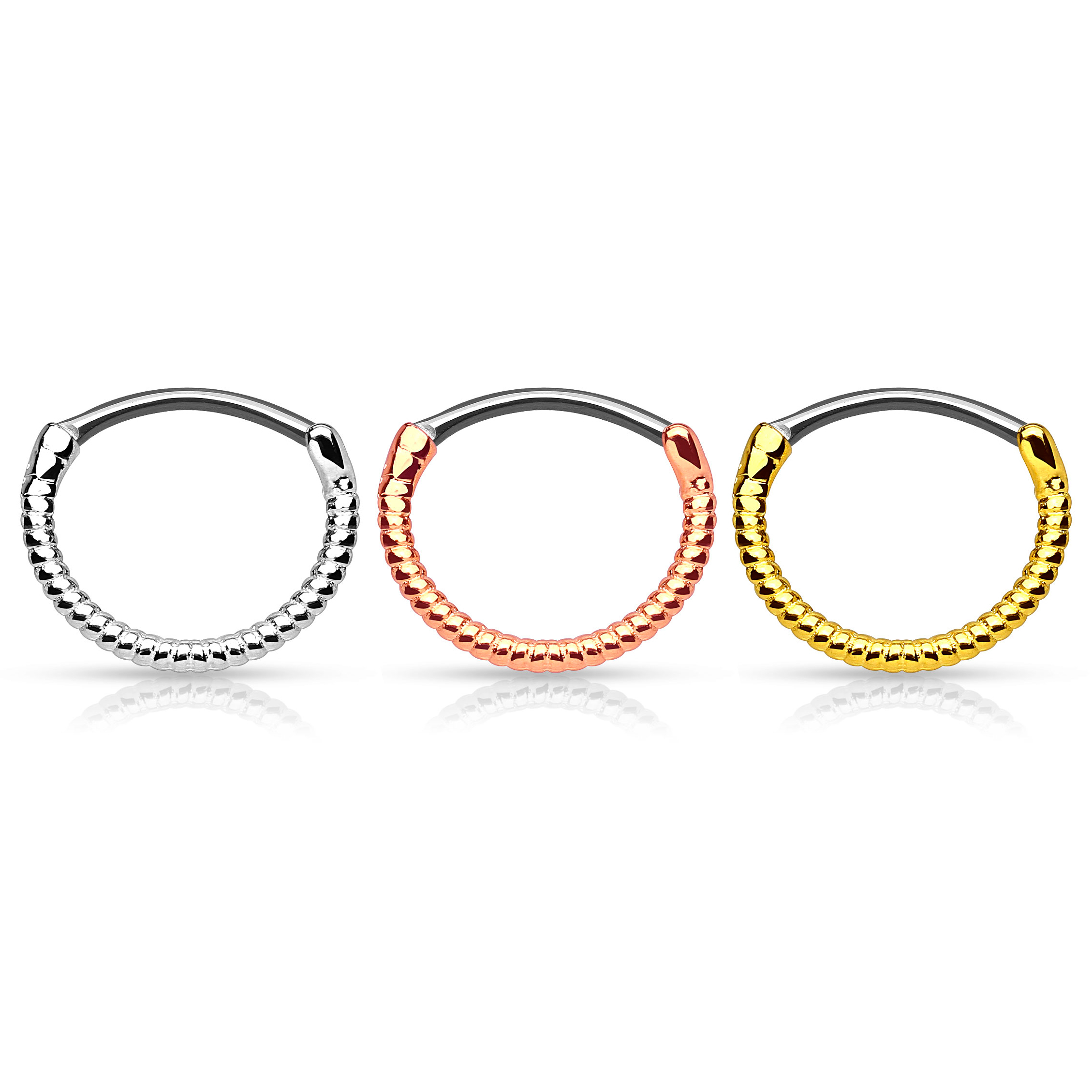 Nosies pertvaros auskaras su virvės dizainu