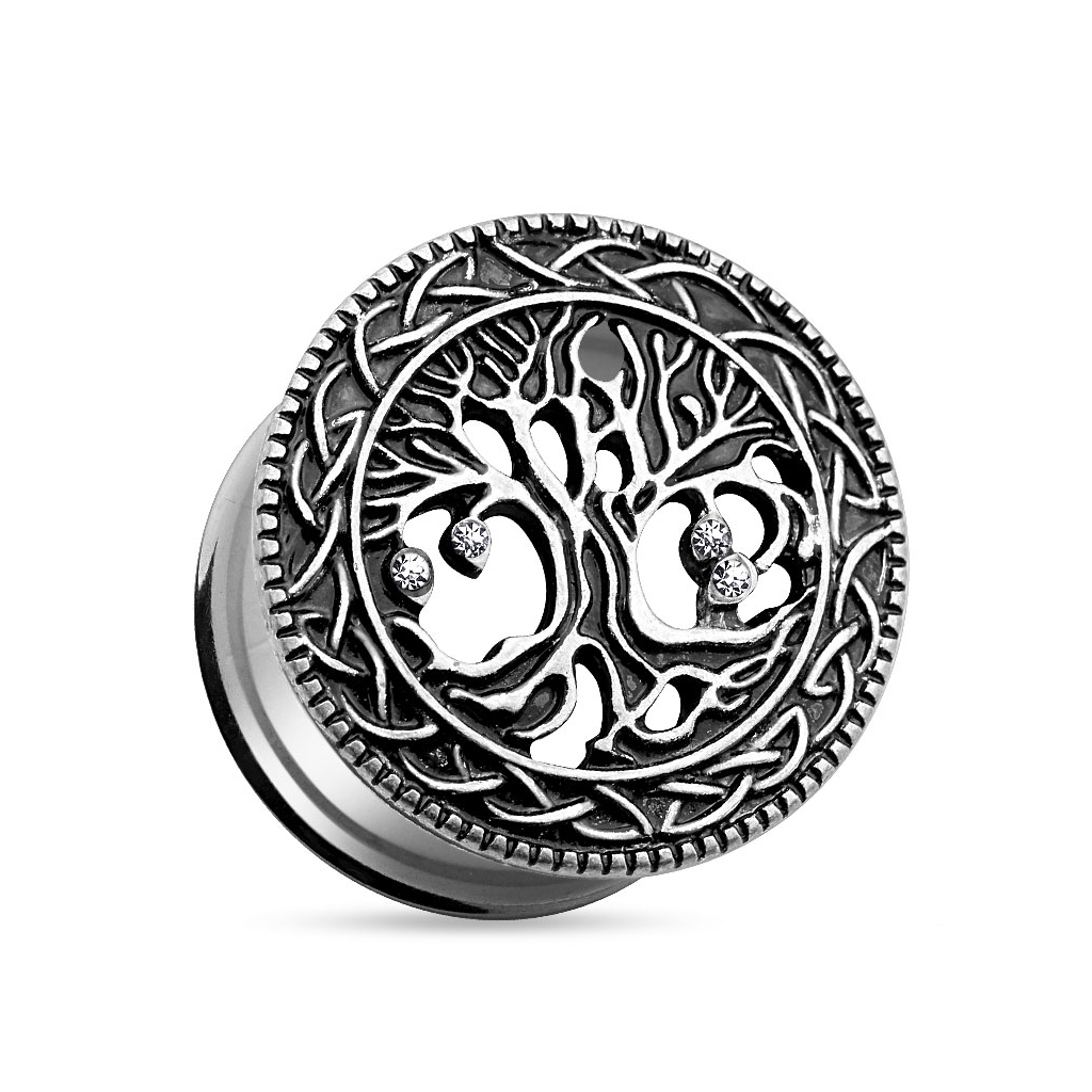 Tunelis iš chirurginio plieno su gyvenimo medžiu