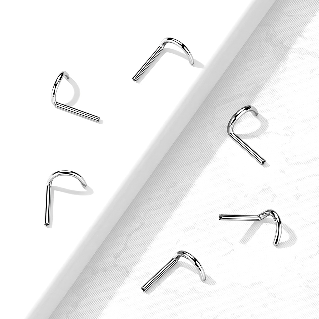 Push-in threadless nose screw made of titanium