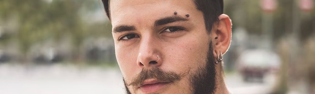 Lenkti Barbell Auskarai